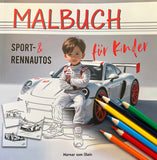 Malbuch für Kinder - Sport & Rennautos