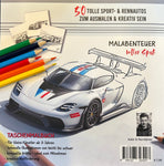 Malbuch für Kinder - Sport & Rennautos